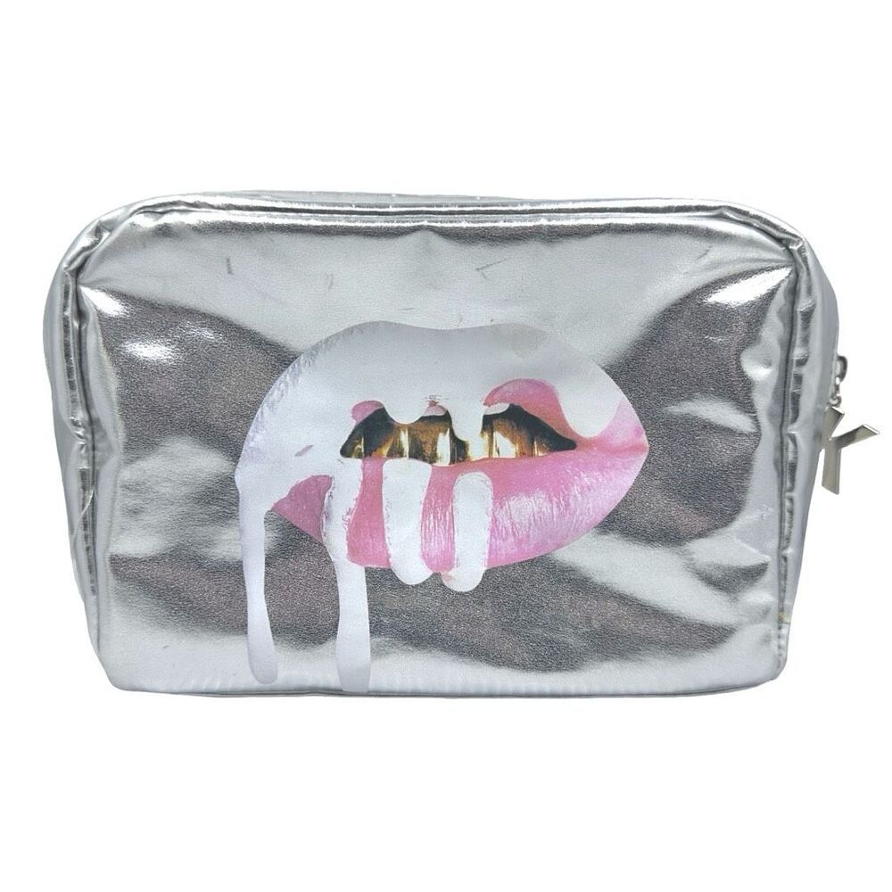 KYLIE Cosmetics 2016 Holiday Collection Silver Ltd. Ed. Make-Up Bag